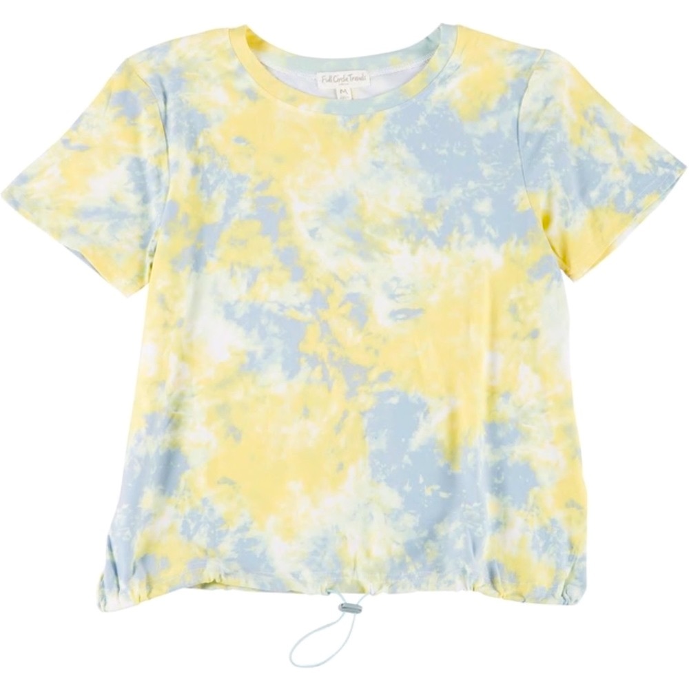 Full Circle Trends  Juniors Tie Dye Ruched Tee Size M
